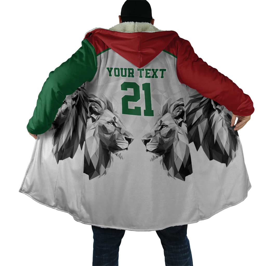 Kenya Rugby Custom Cloak White Kenyan 22-23 Motif - Wonder Print Shop