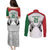 Kenya Rugby Custom Couples Matching Puletasi and Long Sleeve Button Shirt White Kenyan 22-23 Motif - Wonder Print Shop
