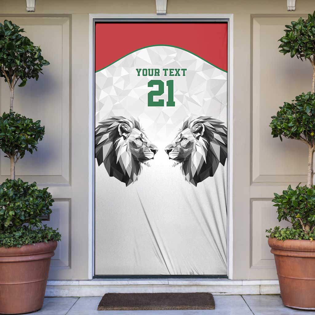 Kenya Rugby Custom Door Cover White Kenyan 22-23 Motif - Wonder Print Shop