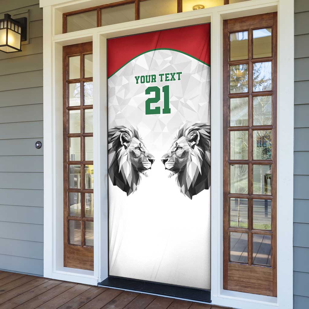Kenya Rugby Custom Door Cover White Kenyan 22-23 Motif - Wonder Print Shop