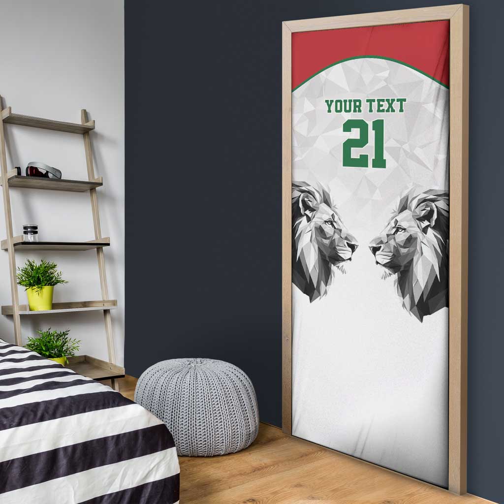 Kenya Rugby Custom Door Cover White Kenyan 22-23 Motif - Wonder Print Shop