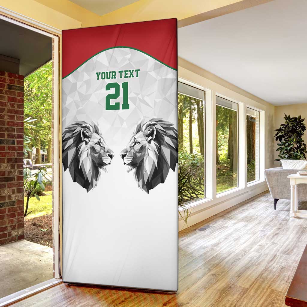 Kenya Rugby Custom Door Cover White Kenyan 22-23 Motif - Wonder Print Shop