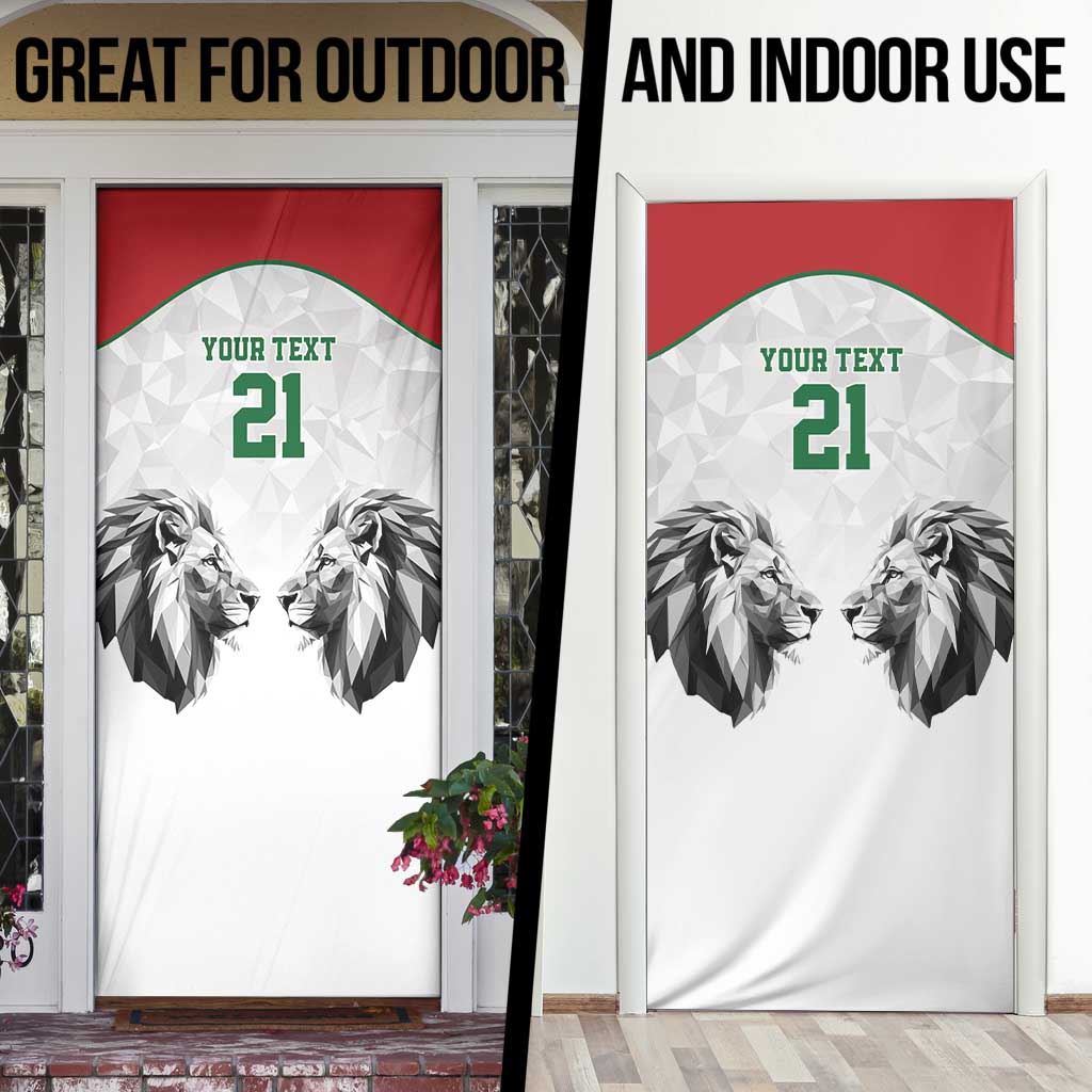 Kenya Rugby Custom Door Cover White Kenyan 22-23 Motif - Wonder Print Shop