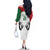 Kenya Rugby Custom Family Matching Off The Shoulder Long Sleeve Dress and Hawaiian Shirt White Kenyan 22-23 Motif - Wonder Print Shop