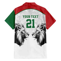 Kenya Rugby Custom Family Matching Off Shoulder Maxi Dress and Hawaiian Shirt White Kenyan 22-23 Motif - Wonder Print Shop