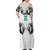 Kenya Rugby Custom Family Matching Off Shoulder Maxi Dress and Hawaiian Shirt White Kenyan 22-23 Motif - Wonder Print Shop