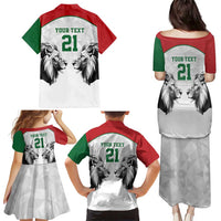 Kenya Rugby Custom Family Matching Puletasi and Hawaiian Shirt White Kenyan 22-23 Motif - Wonder Print Shop