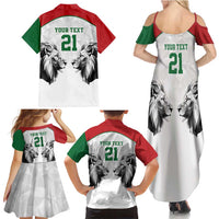 Kenya Rugby Custom Family Matching Summer Maxi Dress and Hawaiian Shirt White Kenyan 22-23 Motif - Wonder Print Shop