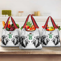 Kenya Rugby Custom Grocery Bag White Kenyan 22-23 Motif - Wonder Print Shop
