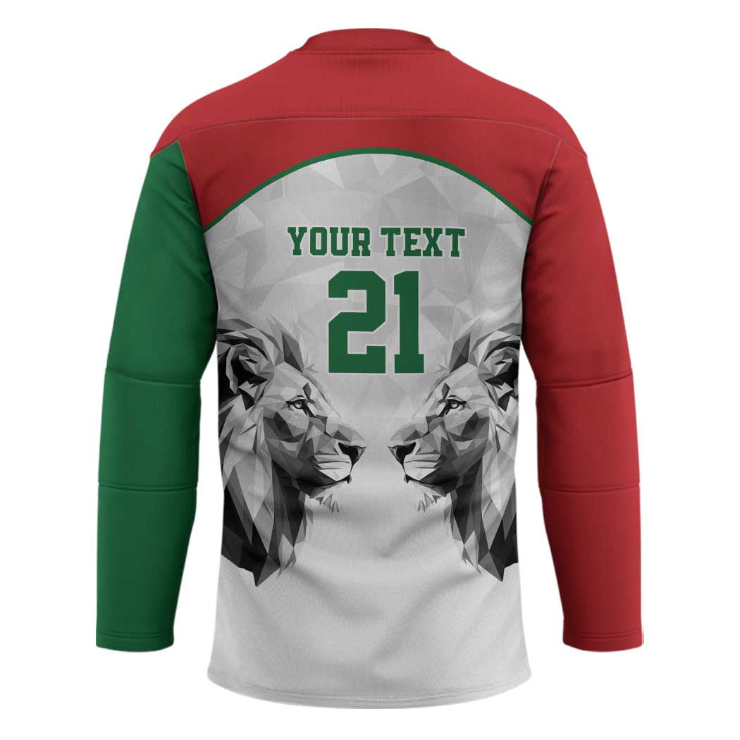 Kenya Rugby Custom Hockey Jersey White Kenyan 22-23 Motif - Wonder Print Shop