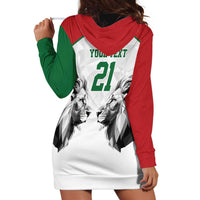 Kenya Rugby Custom Hoodie Dress White Kenyan 22-23 Motif - Wonder Print Shop