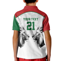 Kenya Rugby Custom Kid Polo Shirt White Kenyan 22-23 Motif - Wonder Print Shop