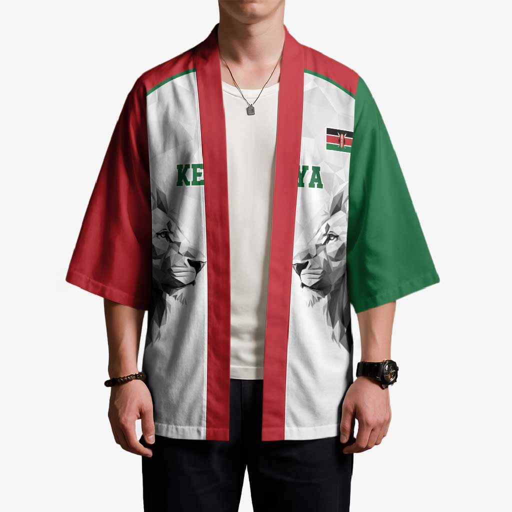 Kenya Rugby Custom Kimono White Kenyan 22-23 Motif - Wonder Print Shop