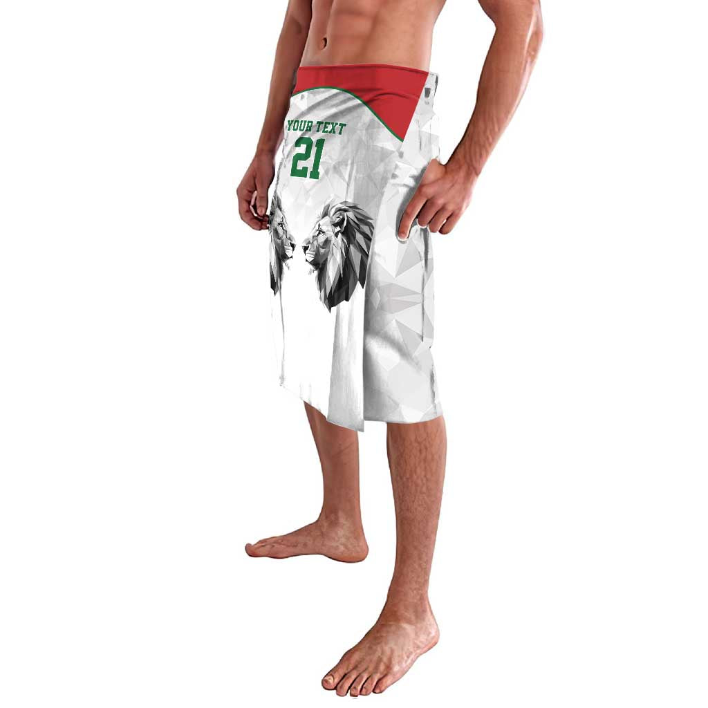 Kenya Rugby Custom Lavalava White Kenyan 22-23 Motif - Wonder Print Shop