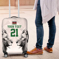 Kenya Rugby Custom Luggage Cover White Kenyan 22-23 Motif - Wonder Print Shop