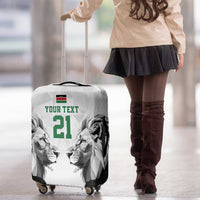 Kenya Rugby Custom Luggage Cover White Kenyan 22-23 Motif - Wonder Print Shop