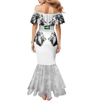 Kenya Rugby Custom Mermaid Dress White Kenyan 22-23 Motif - Wonder Print Shop
