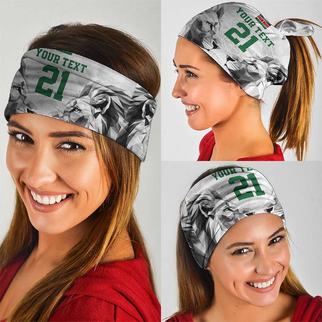 Kenya Rugby Custom Neck Gaiter White Kenyan 22-23 Motif - Wonder Print Shop