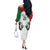 Kenya Rugby Custom Off The Shoulder Long Sleeve Dress White Kenyan 22-23 Motif - Wonder Print Shop