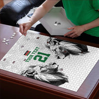 Kenya Rugby Custom Puzzle White Kenyan 22-23 Motif - Wonder Print Shop