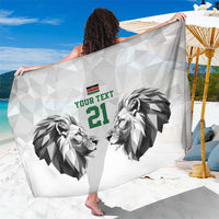 Kenya Rugby Custom Sarong White Kenyan 22-23 Motif - Wonder Print Shop