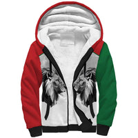 Kenya Rugby Custom Sherpa Hoodie White Kenyan 22-23 Motif - Wonder Print Shop