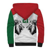 Kenya Rugby Custom Sherpa Hoodie White Kenyan 22-23 Motif - Wonder Print Shop
