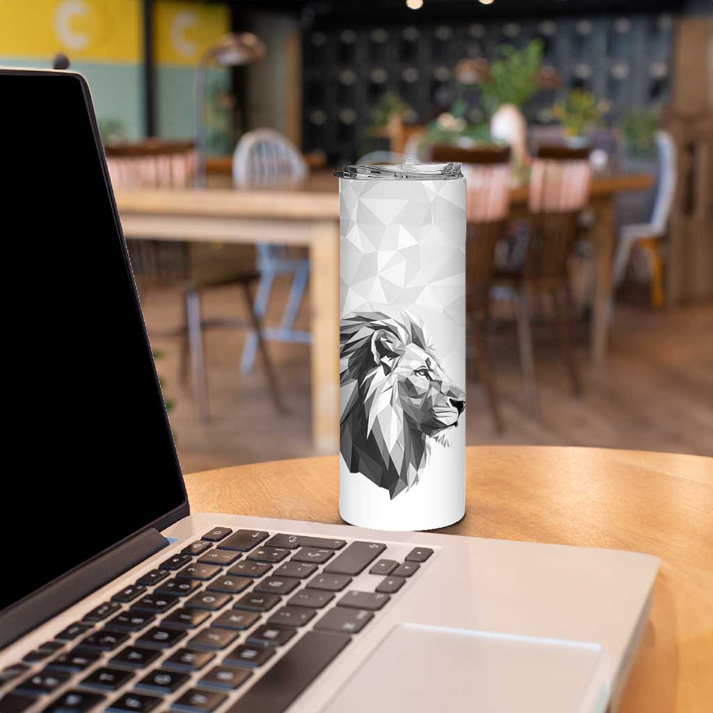 Kenya Rugby Custom Skinny Tumbler White Kenyan 22-23 Motif - Wonder Print Shop