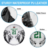 Kenya Rugby Custom Spare Tire Cover White Kenyan 22-23 Motif - Wonder Print Shop