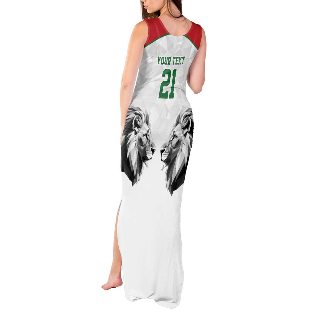 Kenya Rugby Custom Tank Maxi Dress White Kenyan 22-23 Motif - Wonder Print Shop