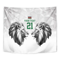 Kenya Rugby Custom Tapestry White Kenyan 22-23 Motif - Wonder Print Shop