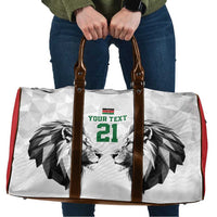 Kenya Rugby Custom Travel Bag White Kenyan 22-23 Motif - Wonder Print Shop