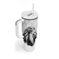 Kenya Rugby Custom Tumbler With Handle White Kenyan 22-23 Motif - Wonder Print Shop