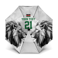 Kenya Rugby Custom Umbrella White Kenyan 22-23 Motif - Wonder Print Shop