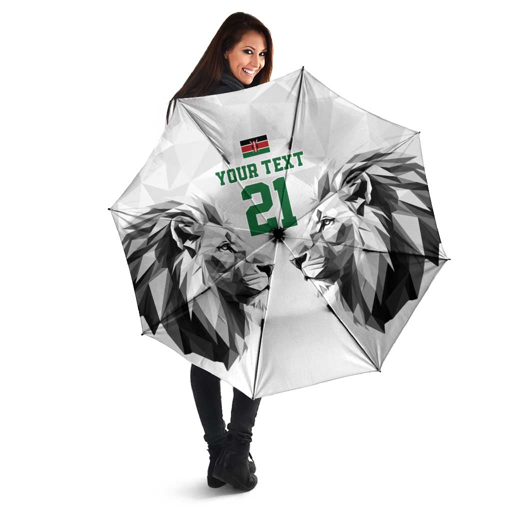 Kenya Rugby Custom Umbrella White Kenyan 22-23 Motif - Wonder Print Shop