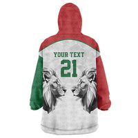 Kenya Rugby Custom Wearable Blanket Hoodie White Kenyan 22-23 Motif - Wonder Print Shop