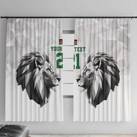 Kenya Rugby Custom Window Curtain White Kenyan 22-23 Motif - Wonder Print Shop