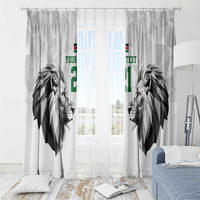 Kenya Rugby Custom Window Curtain White Kenyan 22-23 Motif - Wonder Print Shop