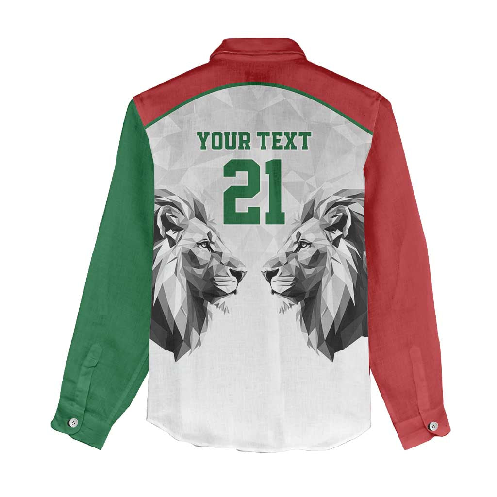 Kenya Rugby Custom Women Casual Shirt White Kenyan 22-23 Motif - Wonder Print Shop