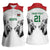 Kenya Rugby Custom Women Sleeveless Polo Shirt White Kenyan 22-23 Motif - Wonder Print Shop