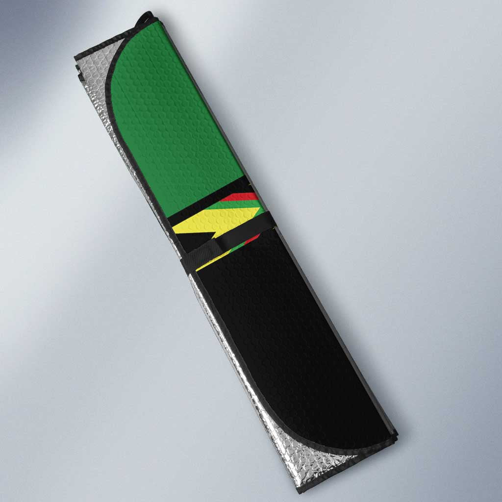 Malawi Cricket Custom Auto Sun Shade Malawi Chevron Pattern - Wonder Print Shop