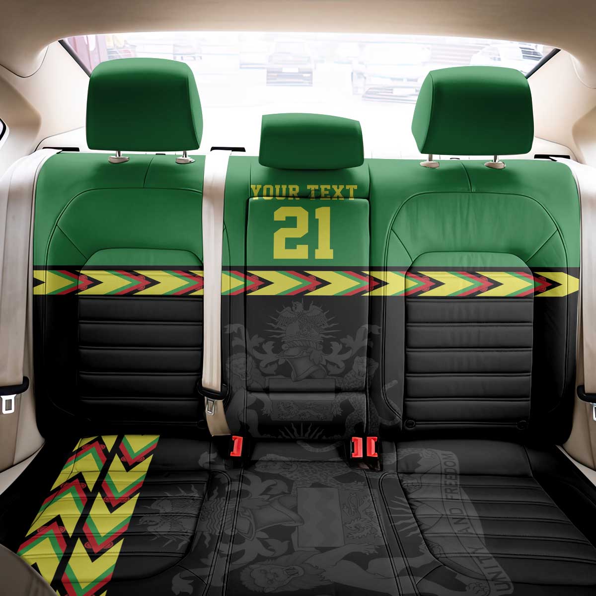 Malawi Cricket Custom Back Car Seat Cover Malawi Chevron Pattern - Wonder Print Shop