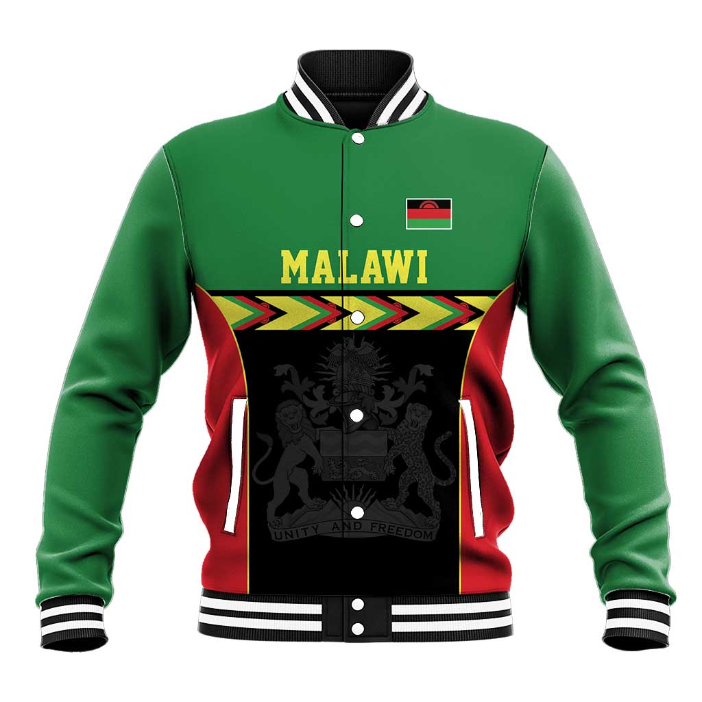 Malawi Cricket Custom Baseball Jacket Malawi Chevron Pattern - Wonder Print Shop