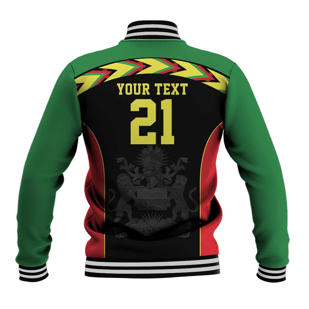 Malawi Cricket Custom Baseball Jacket Malawi Chevron Pattern - Wonder Print Shop