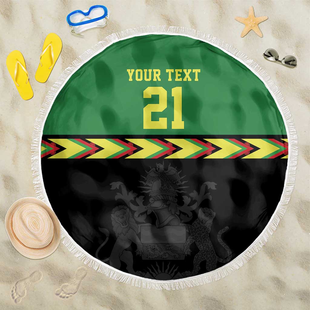 Malawi Cricket Custom Beach Blanket Malawi Chevron Pattern - Wonder Print Shop