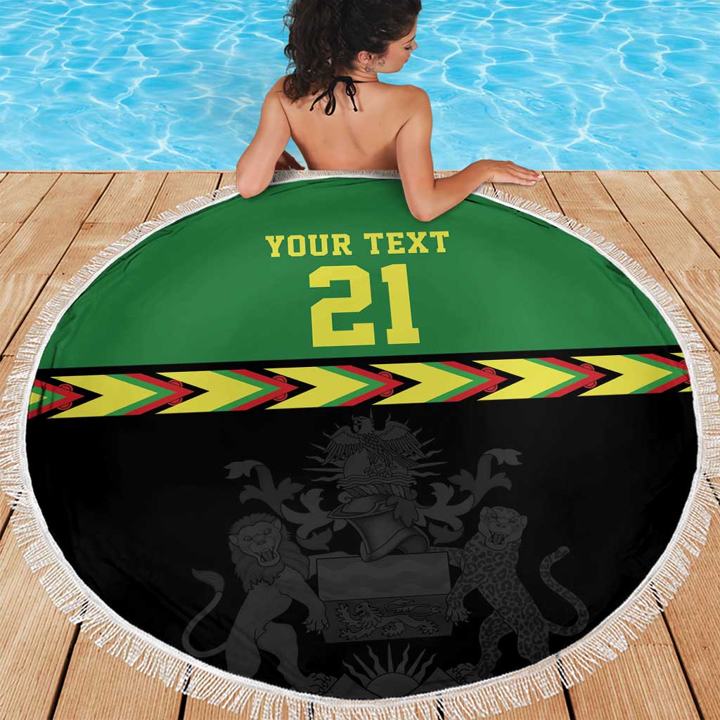 Malawi Cricket Custom Beach Blanket Malawi Chevron Pattern - Wonder Print Shop