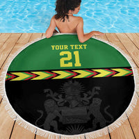 Malawi Cricket Custom Beach Blanket Malawi Chevron Pattern - Wonder Print Shop