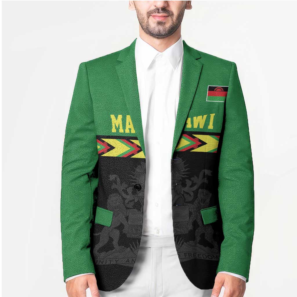 Malawi Cricket Custom Blazer Malawi Chevron Pattern - Wonder Print Shop