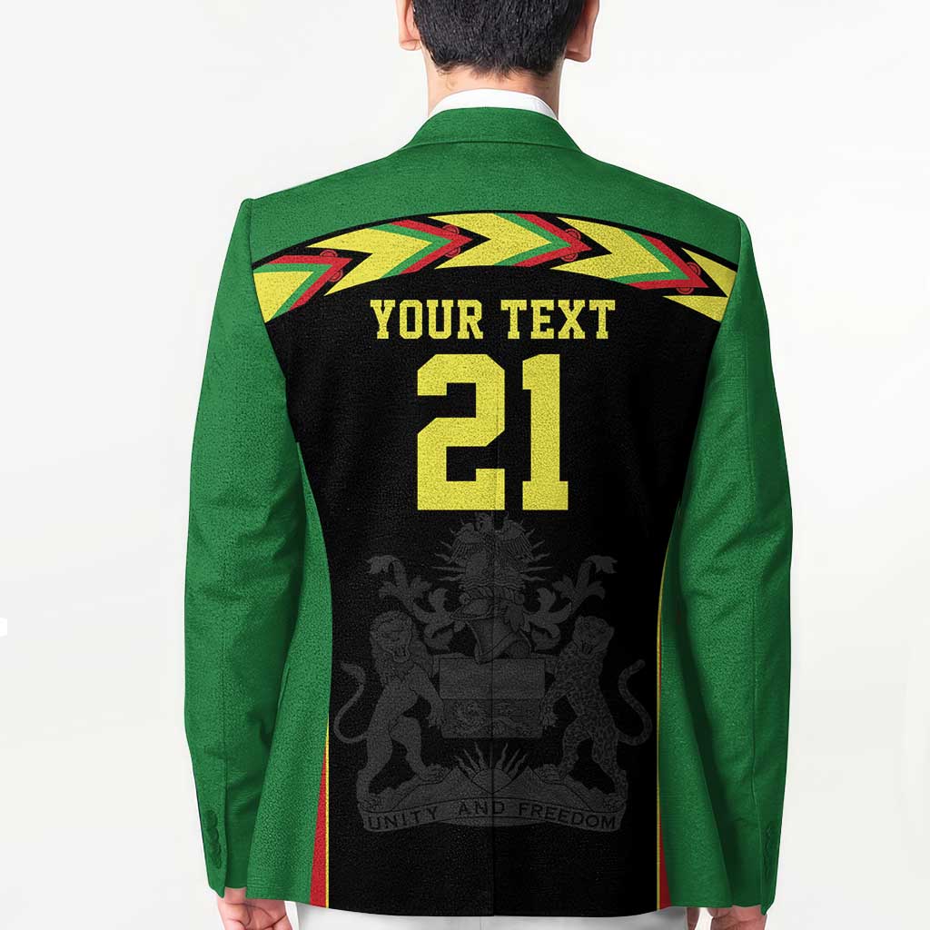 Malawi Cricket Custom Blazer Malawi Chevron Pattern - Wonder Print Shop