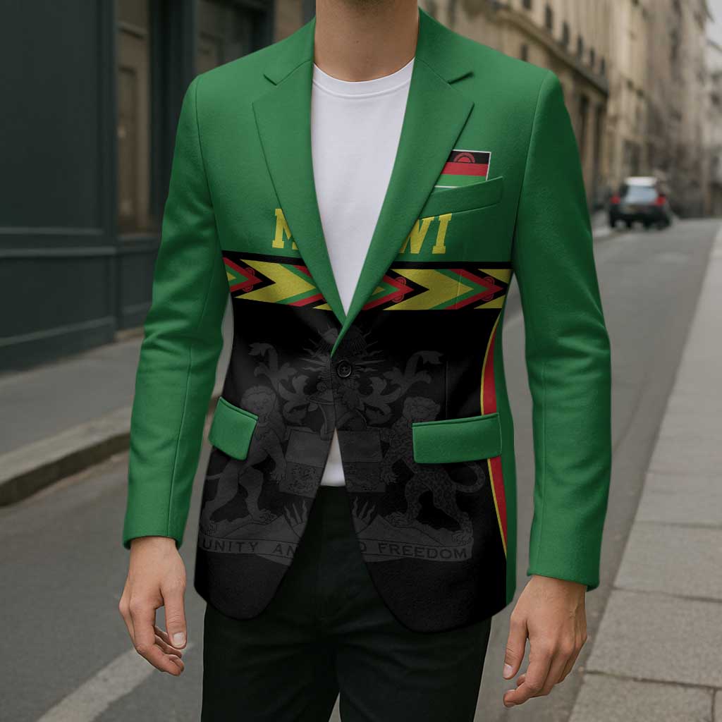 Malawi Cricket Custom Blazer Malawi Chevron Pattern - Wonder Print Shop